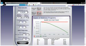Wellsteps' calculation tool