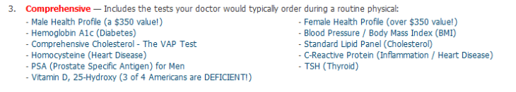 star wellness total tests
