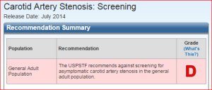 Carotid stenosis D