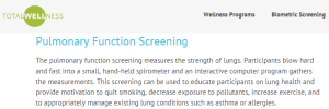 total wellness pulmonary function